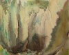 Italien Blick in Schlucht Cave Scura Ischia Hans Möller 1934 Aquarell : Hans Möller, 1934, Aquarell, Reisen vor Kriegsausbruch, Italien, Blick in Schlucht Cave Scura Ischia, Cave Scura Ischia, Kay Möller / Annelies Möller, Weitere Infos unter : http://www.maler-hans-moeller.de, mailto:info@maler-hans-moeller.de